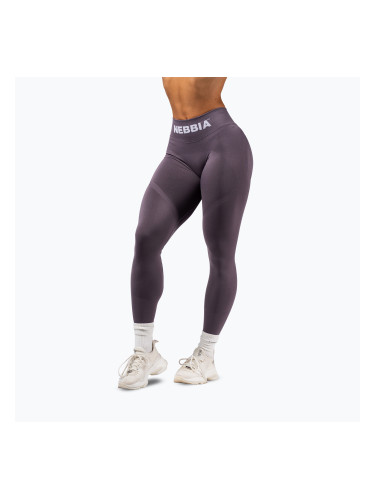 Дамски тренировъчен клин NEBBIA Flow Seamless Push-Up dark grey