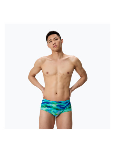 Мъжки боксерки за плуване Speedo Printed 13,5 cm Brief sunset grove/green
