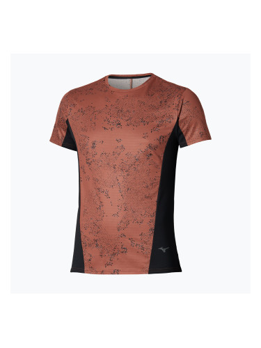 Мъжка тениска за бягане Mizuno Active DryAeroFlow Graphic copper brown