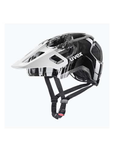 Детска велосипедна каска UVEX React Jr white/black matt