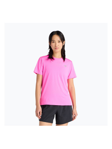 Дамска тениска за бягане New Balance Essentials pink heat