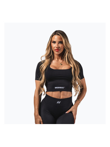 Дамски тренировъчен топ  NEBBIA Flow Seamless black