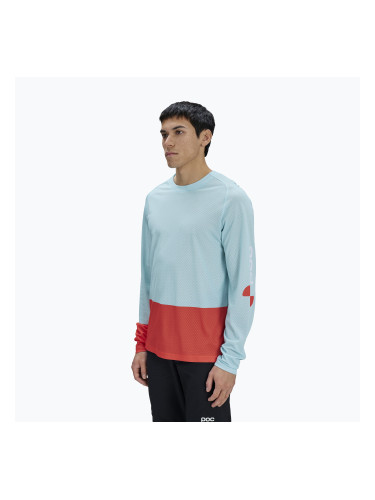 Мъжка велосипедна блуза с дълъг ръкав POC Motion Air Jersey lazurite blue/carnelian orange