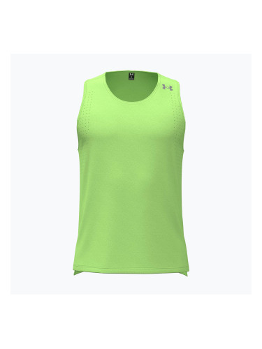Мъжка тениска за бягане Under Armour Velociti Pro Singlet lumos lime/white