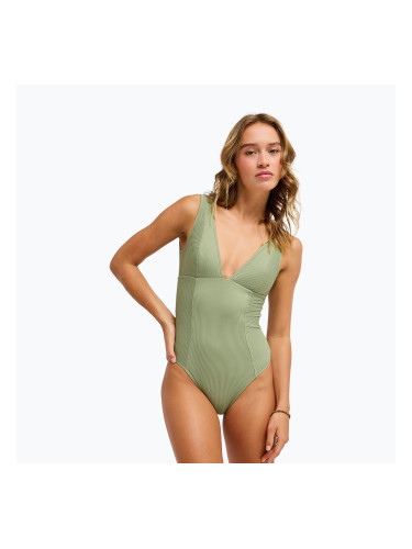 Дамски цял бански костюм ROXY Elongated oil green