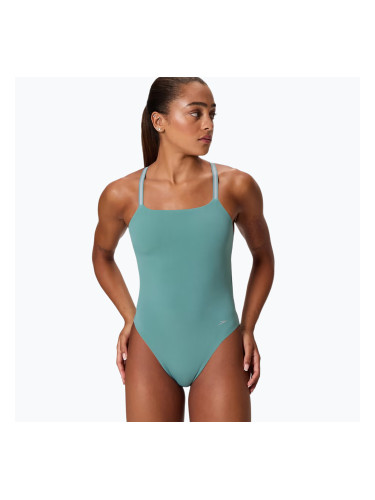 Дамски цял бански костюм Speedo Active Back storm green