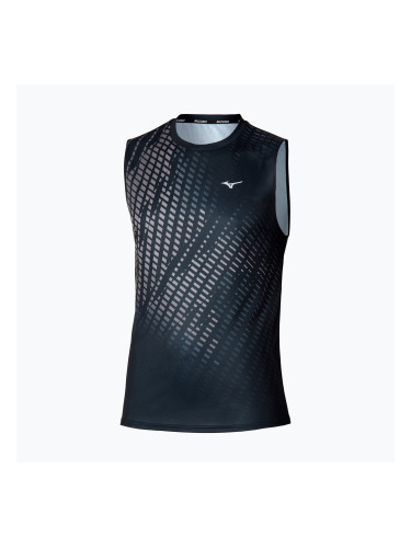 Мъжка тениска за бягане Mizuno Core Graphic Sleeveless black/grey
