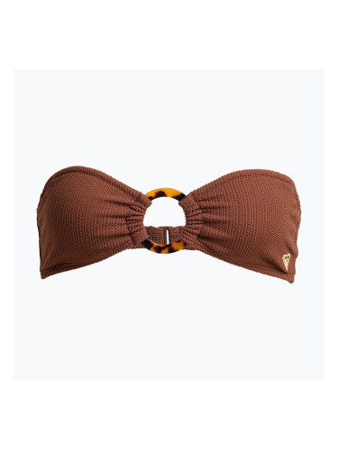 Горнище на бански костюм ROXY Sunshine Bandeau cappuccino