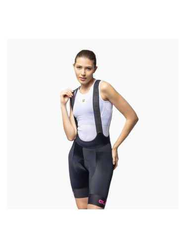 Дамски шорти за колоездене Alé Traguardo 2.0 Bibshorts fluo pink