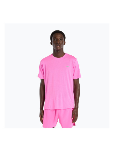 Мъжка тениска New Balance Athletics Run pink heat heather