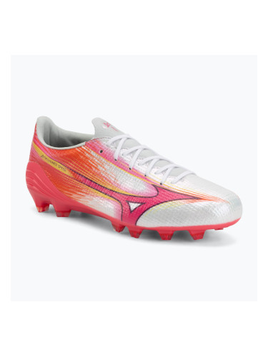 Футболни обувки Mizuno Alpha III Japan FG white/fuchsia purple