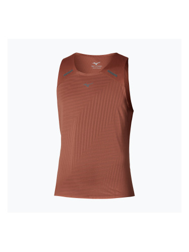 Мъжка тениска за бягане Mizuno Tech Light Tank copper brown
