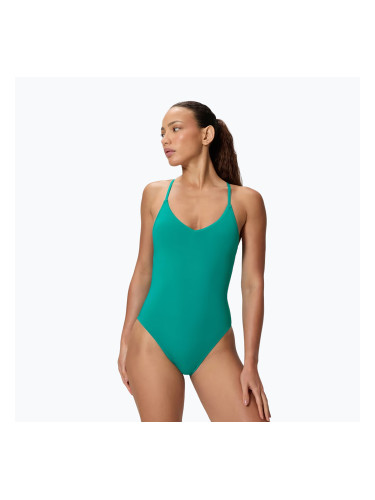 Дамски цял бански костюм Speedo Solid V-Neck peacock teal