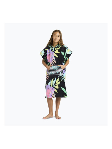 Детско пончо ROXY RG Stay Magical Printed anthracite aquarella active RG