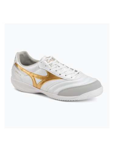 Футболни обувки Mizuno Morelia Sala Pro IN white/football gold/galaxy sil