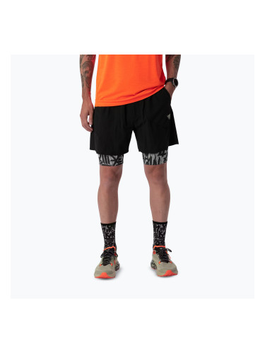 Мъжки шорти за бягане DYNAFIT Trail 2IN1 black out overcast
