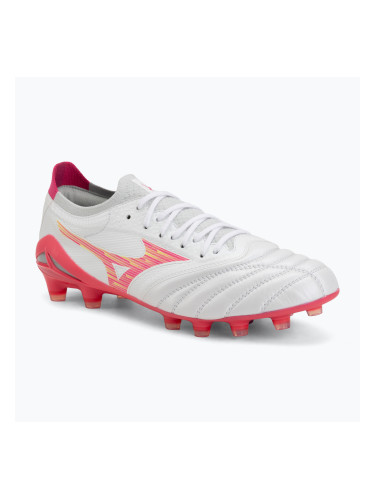 Футболни обувки Mizuno Morelia Neo IV Beta Elite FG white/pink tetra/fuchsia purple
