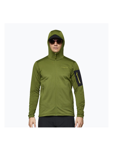 Мъжки суитшърт за трекинг NORRONA Falketind Warm2 Stretch Hood pesto