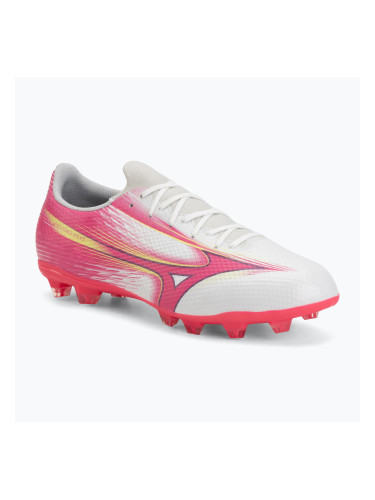 Футболни обувки Mizuno Alfa III Select FG white/fuchsia purple