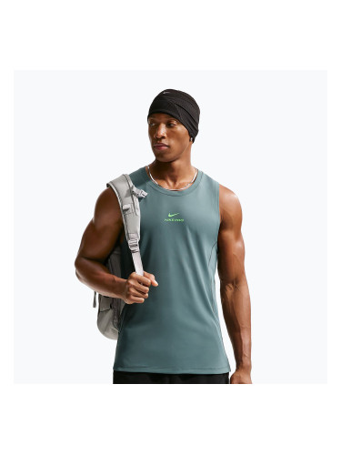 Мъжка тренировъчна тениска Nike Pro Training Dri-Fit mineral slate/green strike