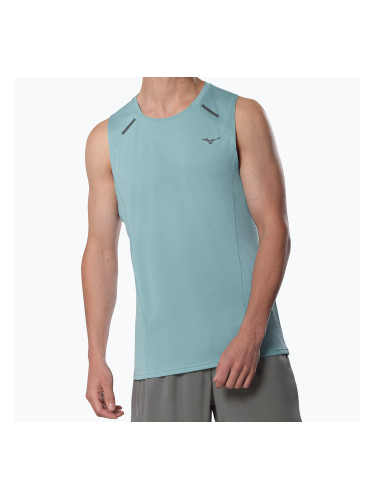 Мъжка тениска за бягане Mizuno Active DryAeroFlow Tank Top aquifer