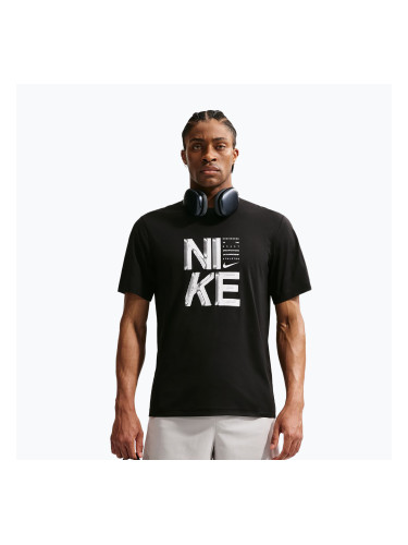 Мъжка тренировъчна тениска Nike Hyverse Dri-Fit Persian black/white