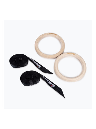 Дървени гимнастически халки с каишки THORN FIT 301637