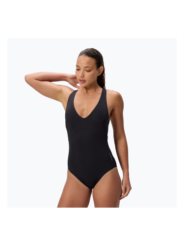 Дамски цял бански костюм Speedo Sculpture Butterfly Back anthracite