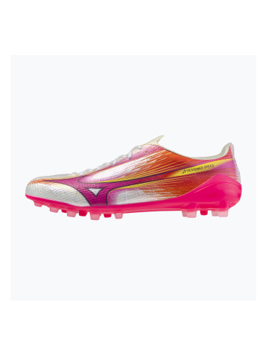 Футболни обувки Mizuno Alfa III Elite AG white/fuchsia purple