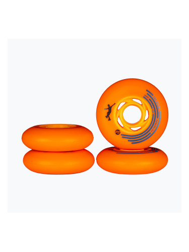 Колела за ролери Powerslide King of Slides 4 pcs 76 mm/90A orange/orange
