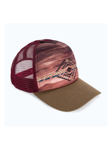 BUFF Trucker Бейзболна шапка Sykora в цвят бордо и кафяво 125365.632.30.00
