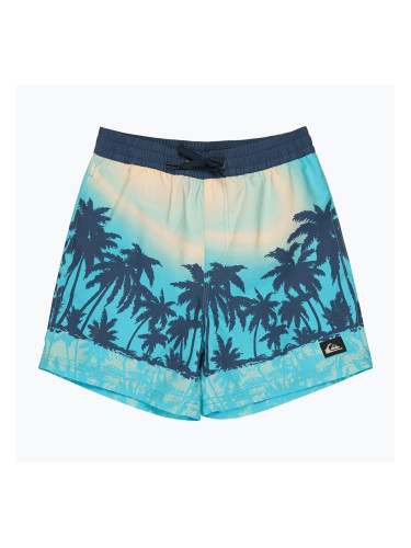 Детски бански шорти Quiksilver Everyday Printed Volley 14“ aqua thermotropics