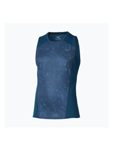 Мъжка тениска за бягане Mizuno Active DryAeroFlow Graphic Tank Top estate blue