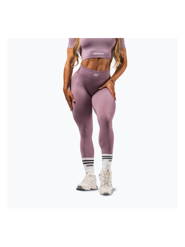 Дамски тренировъчен клин NEBBIA Flow Seamless Maximum Push-Up pink