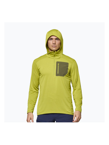 Мъжки суитшърт за трекинг NORRONA Falketind Warm1 Hood golden lime/olive night