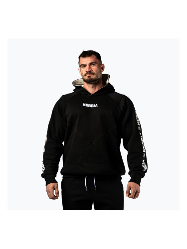 Мъжки суитшърт NEBBIA Hero Hoodie black