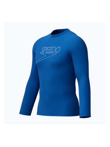 Мъжка блуза с дълъг ръкав за плуване Speedo Endurance+ Logo Rash Guard turkish sea