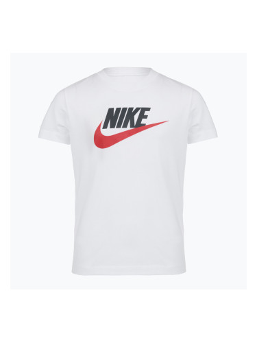 Детска тениска Nike Sportswear white/obsidian/university red