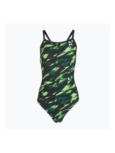 Дамски цял бански костюм TYR Durafast Elite Triadic Diamondfit green
