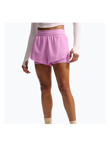 Дамски шорти за бягане Nike Swift Mid-Rise 2in1 light magenta/light magenta