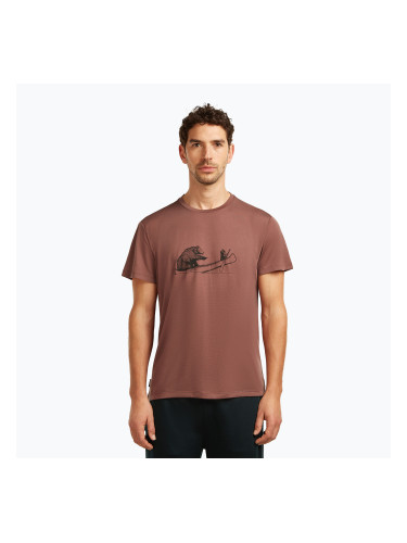 Мъжка тениска Icebreaker Merino Core Canoe Companions carob