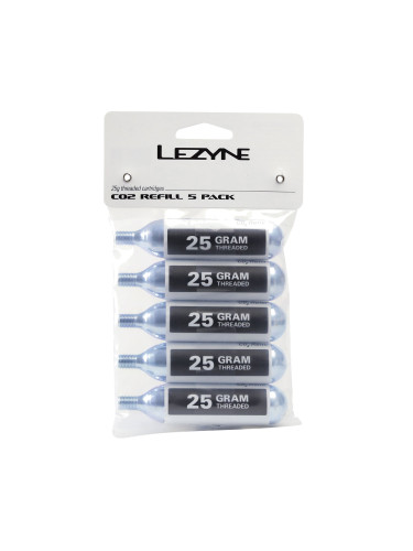 Lezyne THREADED CO2 газови патрони 5бр. LZN-1-C2-CRTDG-V125P5