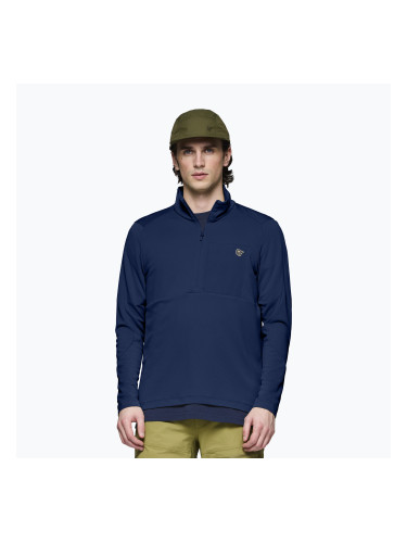 Мъжки суитшърт за трекинг NORRONA Femund Warm1 Zip Neck indigo night