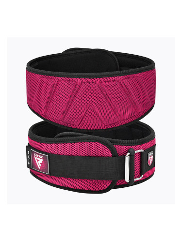 Колан за вдигане на тежести RDX Rx4 Weightlifting Belt pink