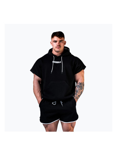 Мъжки суитшърт за тренировка NEBBIA Hero black