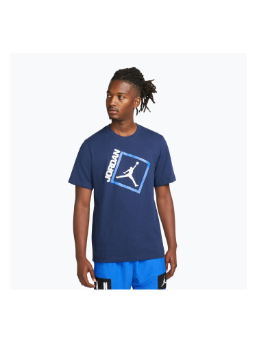 Мъжка тениска Nike Jordan Jumpman Box midnight navy/white