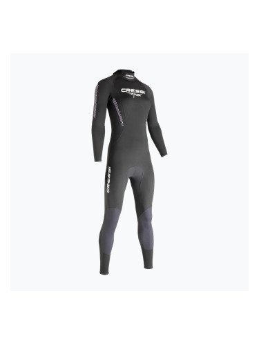 Дамски неопренов костюм за плуване Cressi Fast Monopiece 1 mm black/grey
