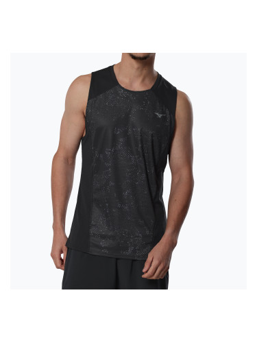 Мъжка тениска за бягане Mizuno Active DryAeroFlow Graphic Tank Top black/gray