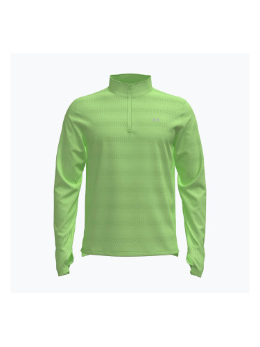 Мъжки суитшърт за бягане Under Armour Velociti 1/4 Zip lumos lime/white