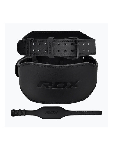 Колан за вдигане на тежести RDX Belt 6" Leather black